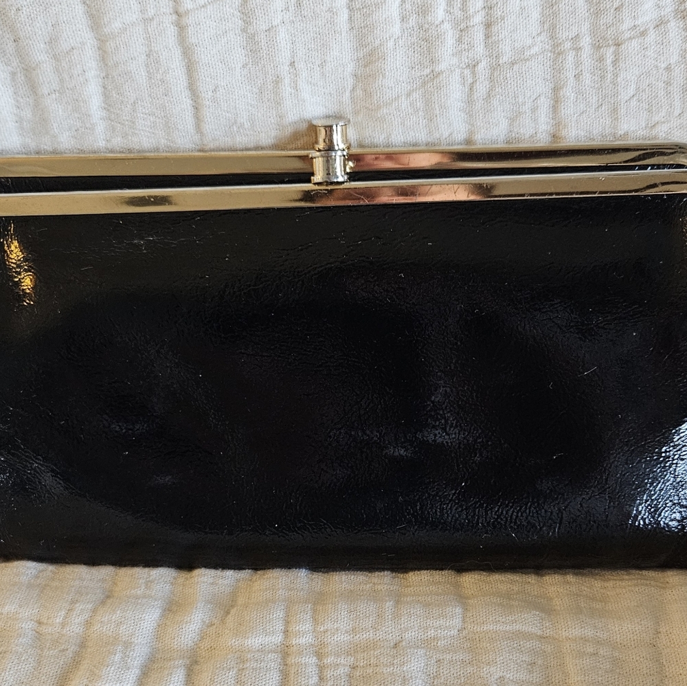 HOBO International Lauren Clutch-Wallet Black EUC